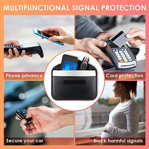 Tuulin Faraday Bags for Smartphones & Car Keys 2 Pack | Block Signals & Prevent Theft thumbnail 6
