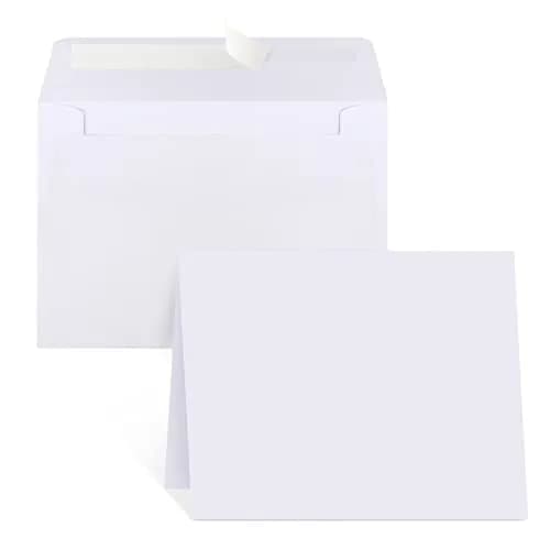 Joyberg Blank Cards and Envelopes 4x6 Inch, 30 Pack White Invitation Cardstock with 30 Pack Envelopes | Self-Seal for All Occasions thumbnail 1