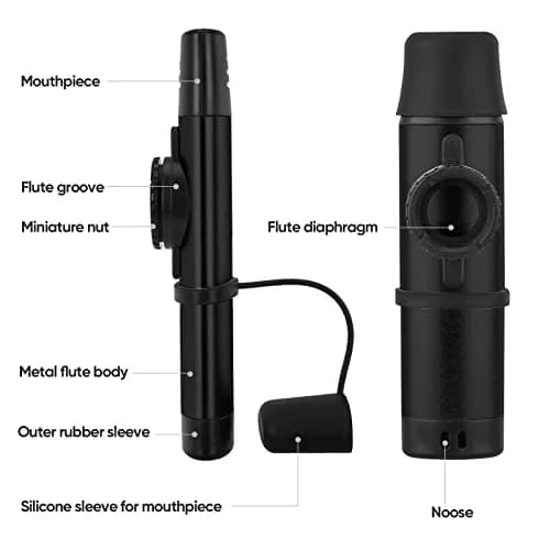 Ueteto Metal Electric Kazoo with Pickup (Tenor, Electric Black) | Professional Grade Instrument thumbnail 3