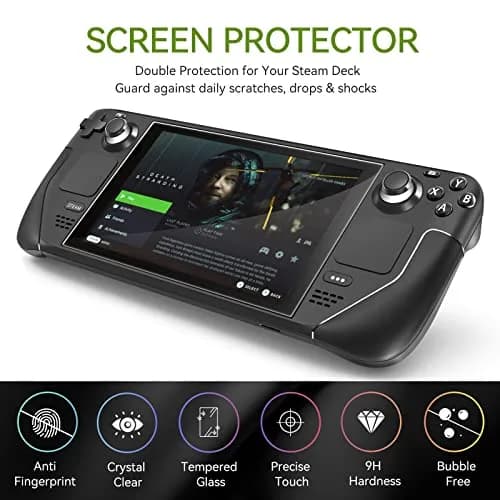 ivoler Ultra HD Clear Screen Protector for Steam Deck OLED/LCD 2-Pack | 99.9% Transparency, Scratch-Resistant, 7.4''/7'' Compatible thumbnail 8