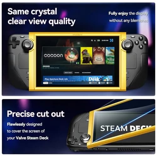 ivoler Ultra HD Clear Screen Protector for Steam Deck OLED/LCD 2-Pack | 99.9% Transparency, Scratch-Resistant, 7.4''/7'' Compatible thumbnail 3