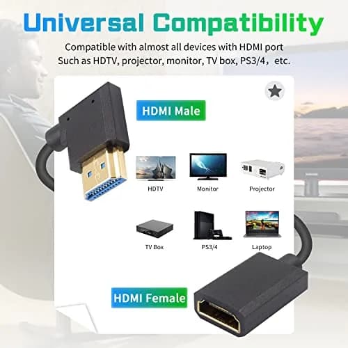 Duttek 8K HDMI Extender Cable 1.2M | Ultra Thin 48Gbps Coiled HDMI 2.1 Cable, Compatible with MacBook Pro, PS5, Xbox Series X thumbnail 5