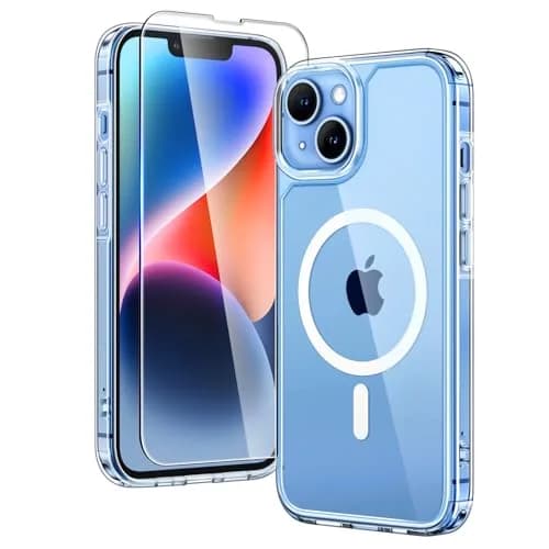 TAURI for iPhone 14 Case, Compatible with MagSafe, Clear | Military-Grade Shockproof & Anti-Yellowing thumbnail 1