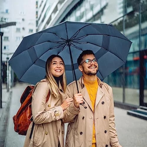 G4Free 62 Inch Large Golf Umbrella Windproof Reverse Travel Umbrella | Auto Open & Close, Double Canopy, Compact for Rain & Golf thumbnail 9