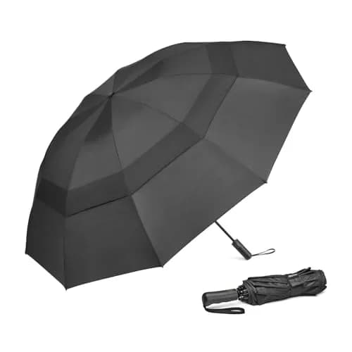 G4Free 62 Inch Large Golf Umbrella Windproof Reverse Travel Umbrella with Double Canopy and Auto Open/Close | 157.5 cm (62 Inch) Arc thumbnail 1