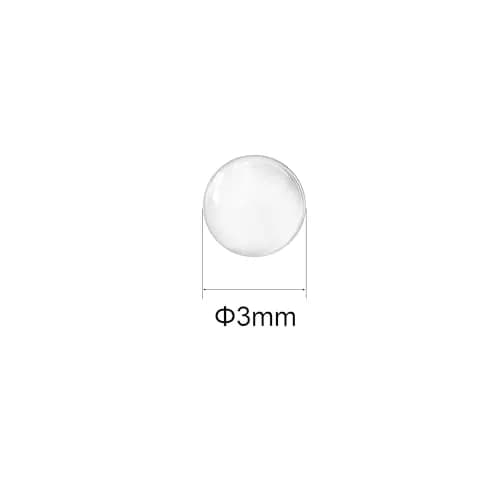 uxcell 3mm Solid Round Clear Glass Ball Boiling Stones 500pcs | Chemically Inert Soda Lime Glass thumbnail 2