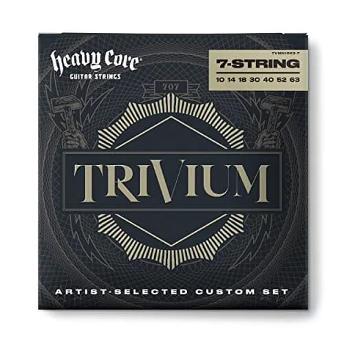 Jim Dunlop Heavy Core Trivium Signature Guitar Strings 10-63 | 7-String, Nickel, Uncoated thumbnail 1