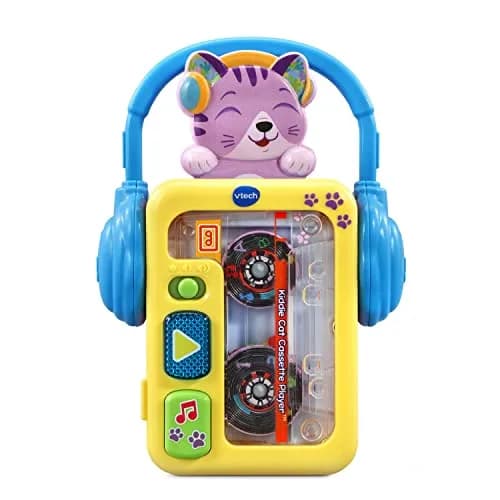 VTech Kiddie Cat Cassette Player | Retro Music Toy for 9-36 Months thumbnail 1