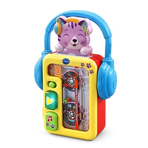 VTech Kiddie Cat Cassette Player | Retro Music Toy for 9-36 Months thumbnail 4