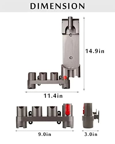 CRAVERLAND Dyson Vacuum Cleaner Attachment Holder | 25.4cm (10") L x 23.1cm (9") W x 9.1cm (3.6") H thumbnail 6