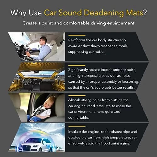 KOIKEY Car Sound Deadening Mat 197mil 5mm 8.7 sqft | Reduces Noise 50% for Quieter Indian Drives thumbnail 4