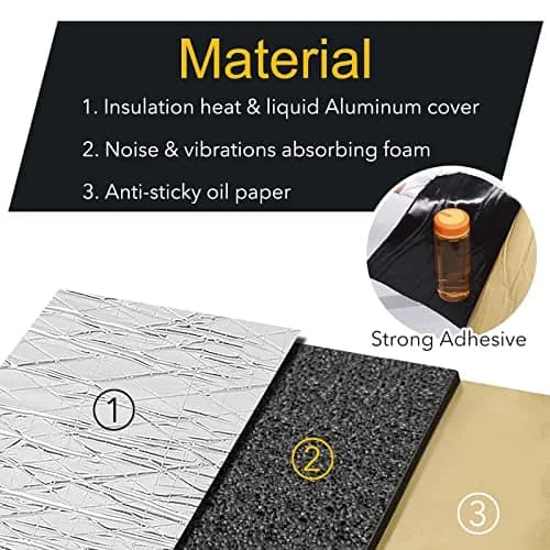 KOIKEY Car Sound Deadening Mat 197mil 5mm 8.7 sqft | Reduces Noise 50% for Quieter Indian Drives thumbnail 6