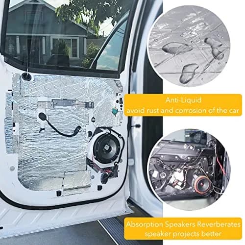 KOIKEY Car Sound Deadening Mat 197mil 5mm 8.7 sqft | Reduces Noise 50% for Quieter Indian Drives thumbnail 2