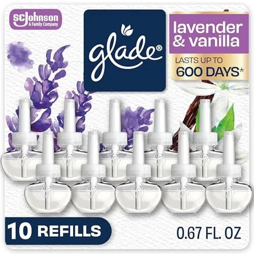 Glade PlugIns Refills Air Freshener Lavender & Vanilla 6.7 Fl Oz (200ml) | Scented with Essential Oils for Home & Bathroom thumbnail 1