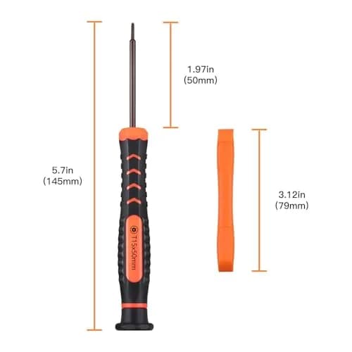Jorest T15 Torx Security Precision Screwdriver with Spudger | S2 Steel Magnetic Tip for Electronics Repair thumbnail 2