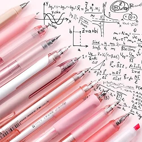 Four Candies Cute Pink Pens, Black Gel Ink, Rose - 12ct, 0.5mm Fine Point | Smooth Writing Instrument thumbnail 3