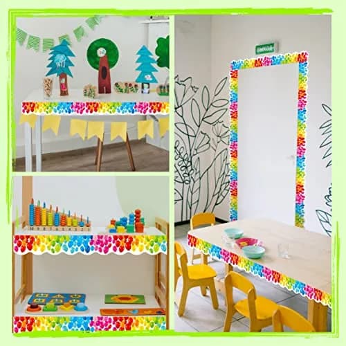 ERKE Colorful Balloons Bulletin Board Borders 60 ft (18.3 m) | Classroom & Office Decor Trim thumbnail 4