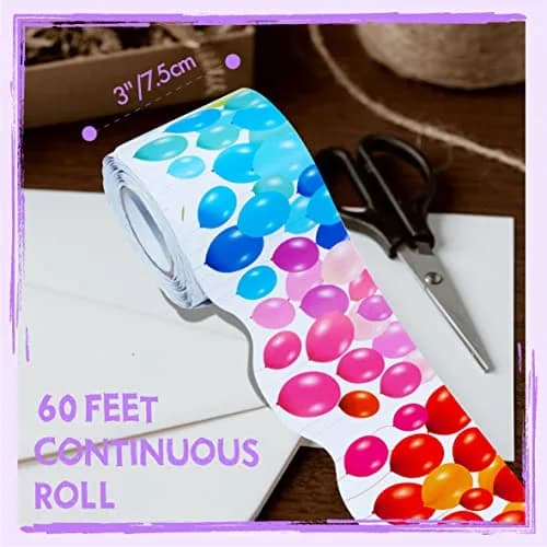 ERKE Colorful Balloons Bulletin Board Borders 60 ft (18.3 m) | Classroom & Office Decor Trim thumbnail 2