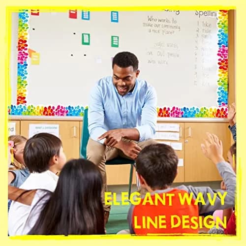 ERKE Colorful Balloons Bulletin Board Borders 60 ft (18.3 m) | Classroom & Office Decor Trim thumbnail 3