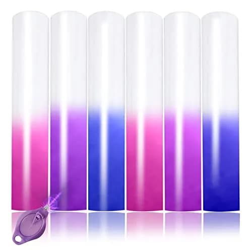 TransWonder UV Color Changing Puff Heat Transfer Vinyl 6 Sheets (12"x10") | 3D Puff Effect & Sunlight Color Change thumbnail 1