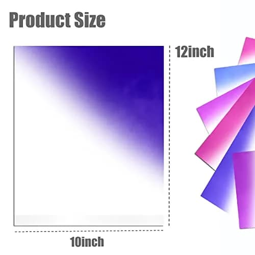 TransWonder UV Color Changing Puff Heat Transfer Vinyl 6 Sheets (12"x10") | 3D Puff Effect & Sunlight Color Change thumbnail 5