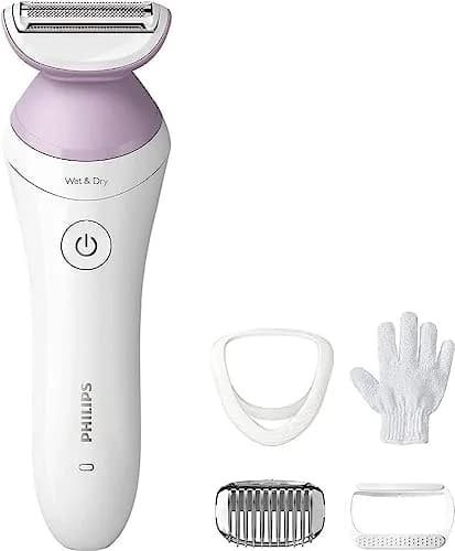 Philips Beauty Lady Electric Shaver Series 6000 4 Accessories Cordless | Gentle & Wet & Dry Use thumbnail 1