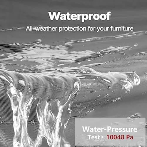 FLYMEI Grey Egg Chair Cover 190.5cm x 114.3cm (75" x 45") | Heavy Duty Waterproof Outdoor Protection thumbnail 4