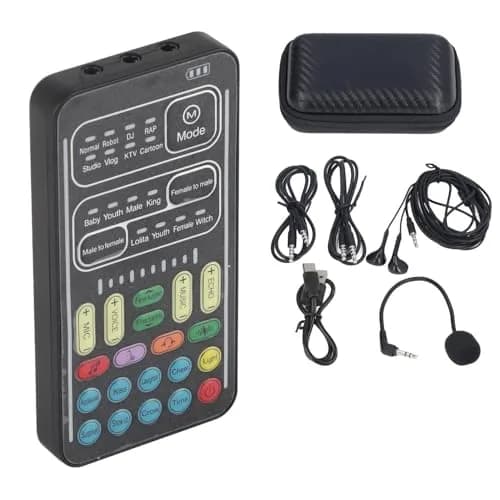VBESTLIFE Voice Changer Set, I9 Portable Sound Card | 8 Sounds, High Compatibility, for Gaming & Recording - main product image
