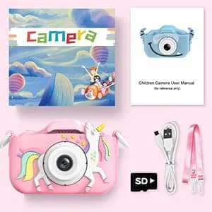 Goopow Kids Digital Camera Pink-DJS 12MP (0.42 oz) | Educational Toy for Ages 3-8 thumbnail 8