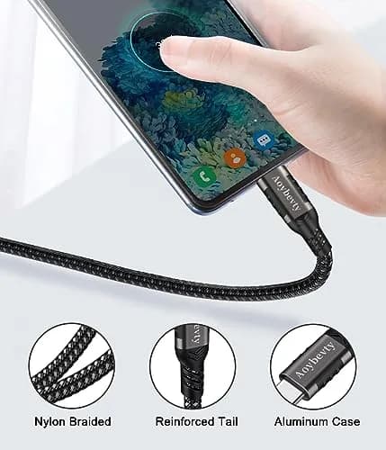 Aoybevty USB-A to USB-C Cable 6.6ft (2m) | 10Gbps Data Transfer & 60W Fast Charging thumbnail 7