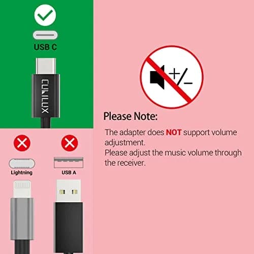 Cubilux USB C to Dual SPDIF Optical Audio Adapter 23cm (8in) | 192KHz/24bit DAC for MacBook, iMac, Laptop thumbnail 2