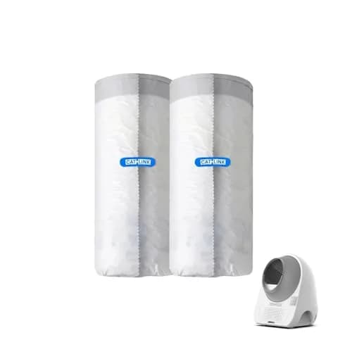 CATLINK Trash Bags for Scooper Prox Series | 40 Pack, White, Unscented, High Density Polyethylene (23.62" x 15.75") thumbnail 1
