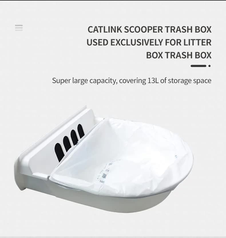 CATLINK Trash Bags for Scooper Prox Series | 40 Pack, White, Unscented, High Density Polyethylene (23.62" x 15.75") thumbnail 5