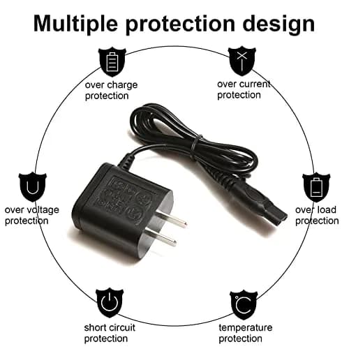 LinMei 15V Shaver Charger Cord 1.37m (4.5ft) | Compatible with Philips Norelco Shavers thumbnail 7