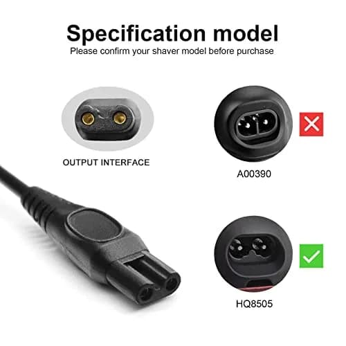 LinMei 15V Shaver Charger Cord 1.37m (4.5ft) | Compatible with Philips Norelco Shavers thumbnail 3