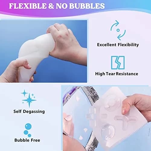 LET'S RESIN 8oz Silicone Mold Making Kit, Fast Cure Liquid Silicone Rubber thumbnail 4