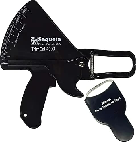 TrimCal 4000 Body Fat Caliper with Measure Tape & Fat% Chart | Medical Grade Device thumbnail 1