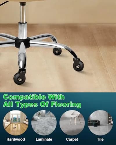 RidRed Heavy Duty Rollerblade Chair Wheels 7.6 cm (3 Inch) | Smooth Rolling, 300 kg Capacity thumbnail 8