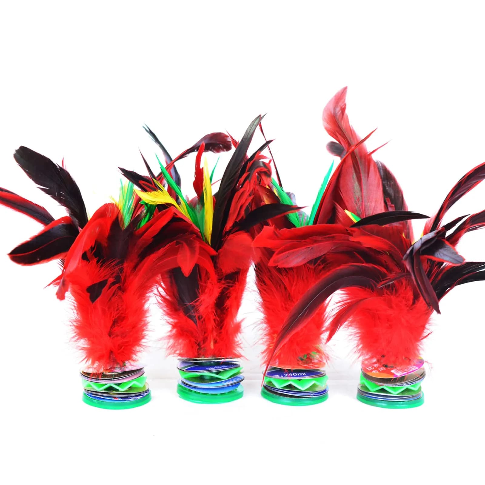 Baitaihem Kick Shuttlecock Type-A 4 Pack | Chinese Jianzi Foot Sports Outdoor Exercise - main product image