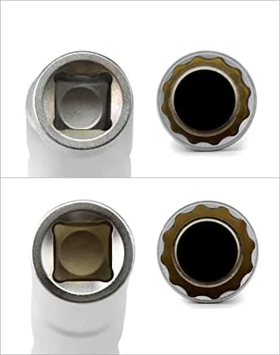 QWORK 14mm & 16mm Magnetic Swivel Spark Plug Socket Set | 3/8" Drive 12 Point Thin Wall Tool thumbnail 3