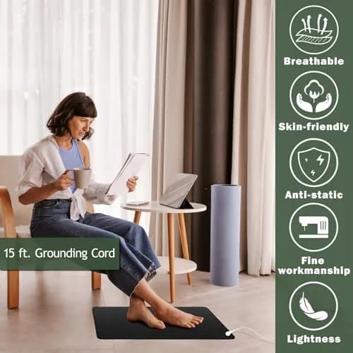 NIULAFR Grounding Mat Kit 60cm x 33cm (23.6" x 13") | Connect to Earth's Energy thumbnail 4