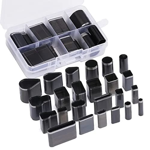 Yizzvb 24 Style Leather Hollow Punch Cutter Tool Set with Box | Versatile Shapes for DIY Crafts thumbnail 1