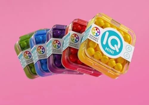 SmartGames IQ Mini Create Challenges Compact Puzzle Game 6+ Years | Pocket-Sized Brain Teaser thumbnail 2