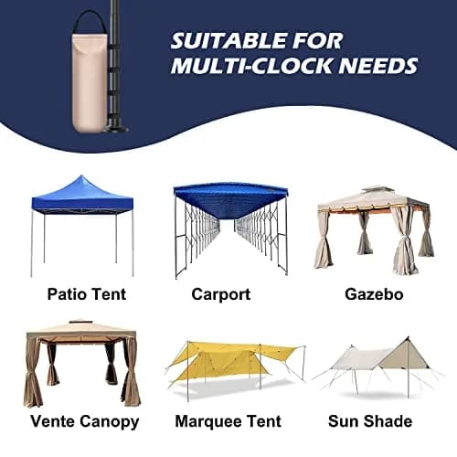 IALNAI Heavy Duty Sand Bags for Canopy Legs (4-Pack, Blue) | Windproof Outdoor Tent Anchors thumbnail 4
