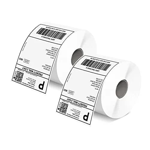 MUNBYN 4x6 Inch Thermal Labels | 1000 Sheets/2 Rolls, Waterproof & Strong Adhesive thumbnail 1
