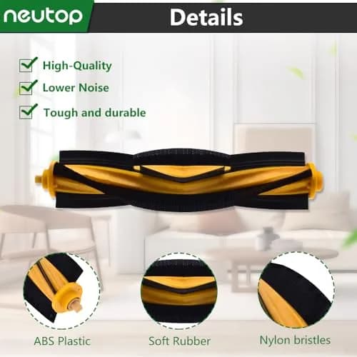 neutop Brush Rollers for Ecovacs Deebot 920 T5 T8 T9 X1 T10 N10, 2-Pack | Compatible with Multiple Models, Easy Replacement thumbnail 4