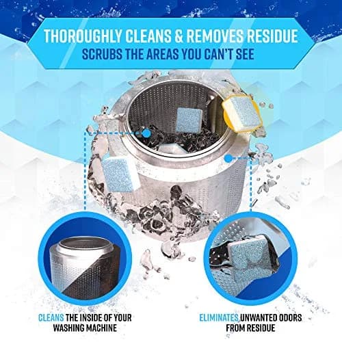 ACTIVE Washing Machine & Dishwasher Cleaning Tablets Bundle 48 Count | Concentrated Formula for Deep Cleaning thumbnail 5