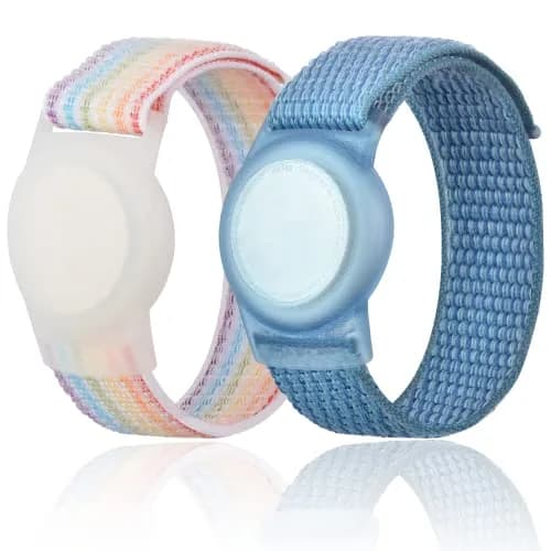 Qonuiy Kids AirTag Wristband with Protective Case | 18 cm (7.1 in) thumbnail 1