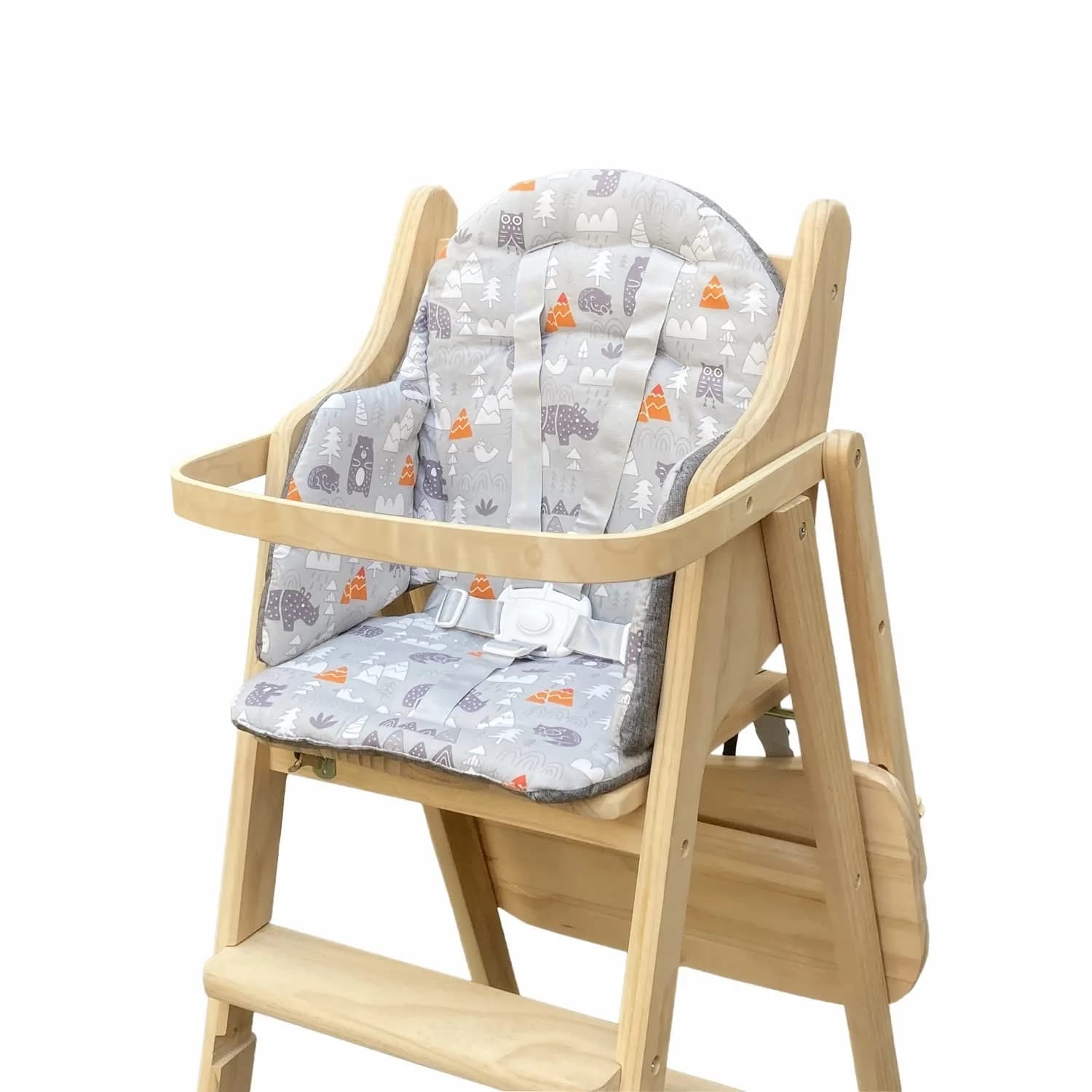 ZARPMA Baby Highchair Cushion Insert Beige | Compatible Wooden Highchair Pad for Baby Comfort - main product image