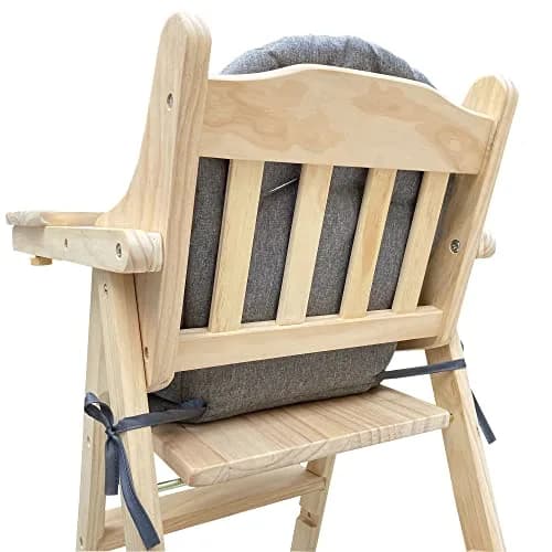 ZARPMA Baby Highchair Cushion Insert Beige | Compatible Wooden Highchair Pad for Baby Comfort thumbnail 2